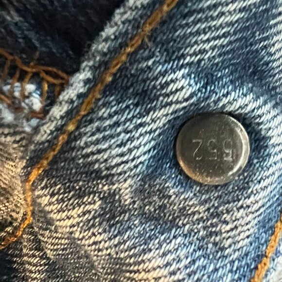 Vintage Levis 501 Redline Selvedge Distressed Jeans W35 L34 80s Authentic‎ USA - Picture 2 of 16